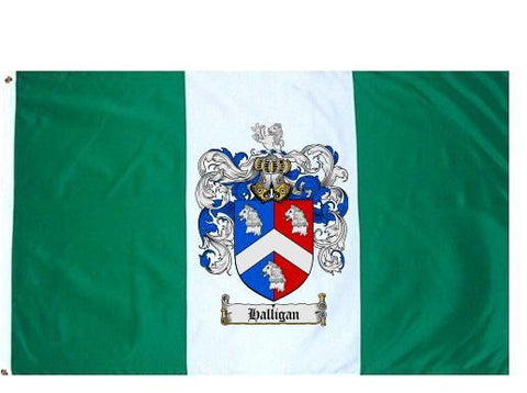 Halligan family crest coat of arms flag