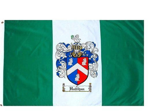 Hallihan family crest coat of arms flag