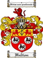 Hallion coat of arms family crest download