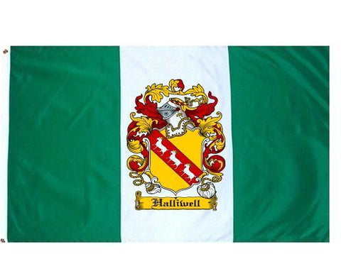 Halliwell family crest coat of arms flag