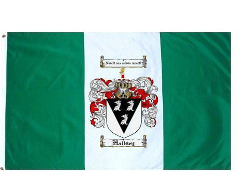 Hallsey family crest coat of arms flag
