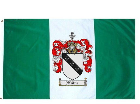 Halm family crest coat of arms flag