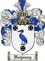 Halpenny coat of arms family crest download
