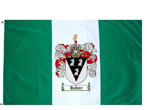 Halsey family crest coat of arms flag