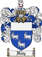 Haly coat of arms family crest download