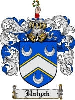 Halyak coat of arms family crest download