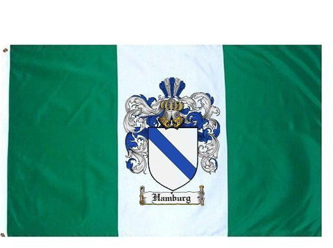 Hamburg family crest coat of arms flag