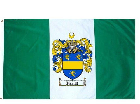 Hamill family crest coat of arms flag