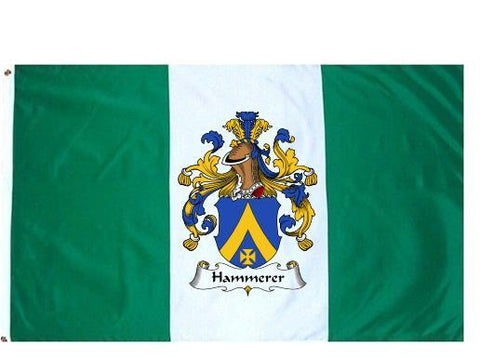 Hammerer family crest coat of arms flag