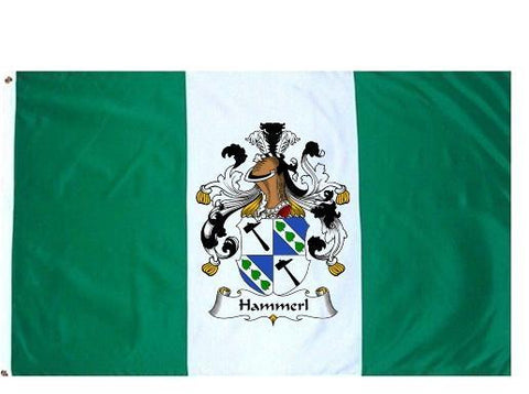 Hammerl family crest coat of arms flag