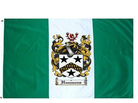 Hammons family crest coat of arms flag