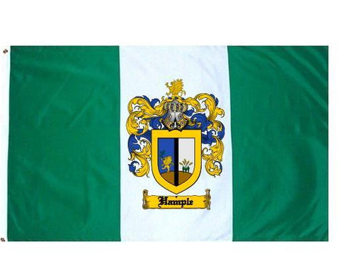 Hample family crest coat of arms flag