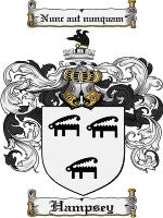 Hampsey coat of arms family crest download