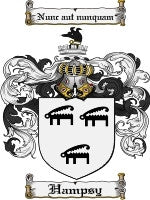 Hampsy coat of arms family crest download