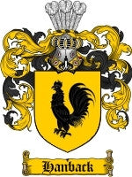 Hanback coat of arms family crest download