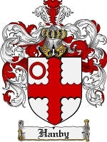 Hanby coat of arms family crest download