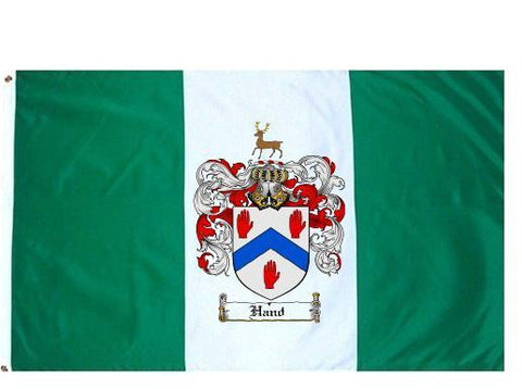 Hand family crest coat of arms flag