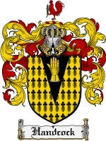 Handcock coat of arms family crest download