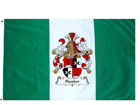 Hander family crest coat of arms flag