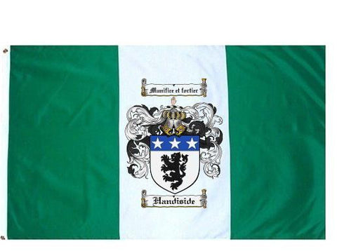 Handiside family crest coat of arms flag