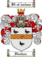 Hanken coat of arms family crest download