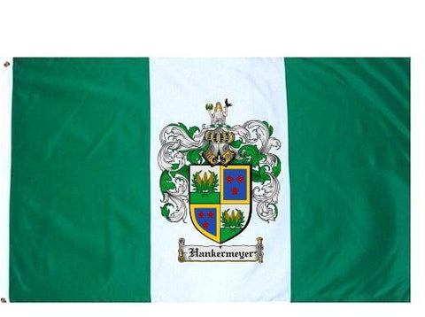 Hankermeyer family crest coat of arms flag