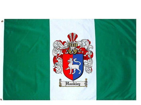 Hankley family crest coat of arms flag