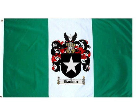 Hankner family crest coat of arms flag