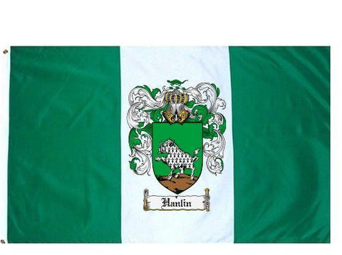 Hanlin family crest coat of arms flag