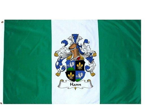 Hann family crest coat of arms flag