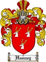 Hanney coat of arms family crest download