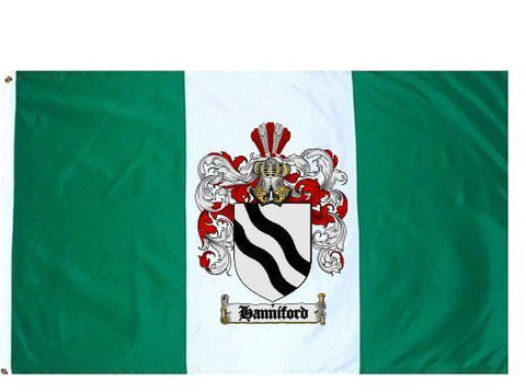 Hanniford family crest coat of arms flag