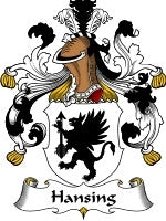 Hansing coat of arms family crest download