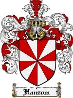 Hansom coat of arms family crest download