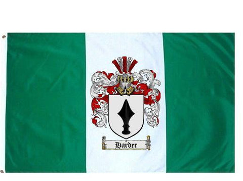 Harder family crest coat of arms flag