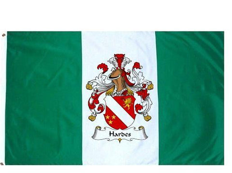 Hardes family crest coat of arms flag
