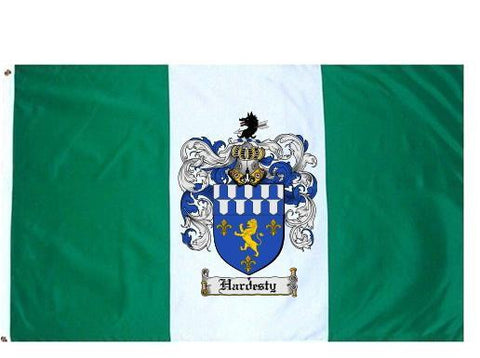 Hardesty family crest coat of arms flag