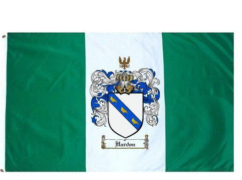Hardon family crest coat of arms flag