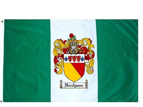 Hardymen family crest coat of arms flag
