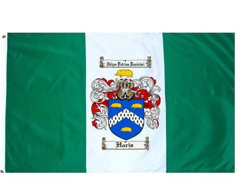 Haris family crest coat of arms flag