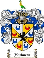 Harkness coat of arms family crest download