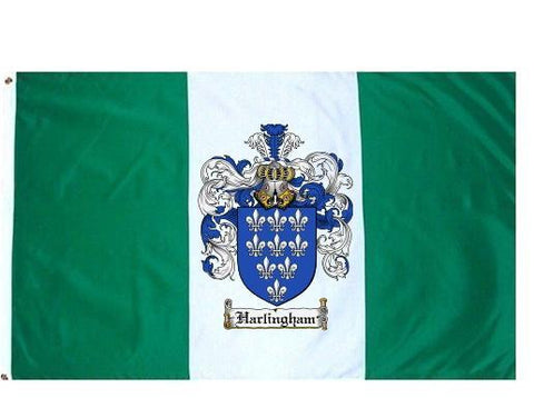 Harlingham family crest coat of arms flag