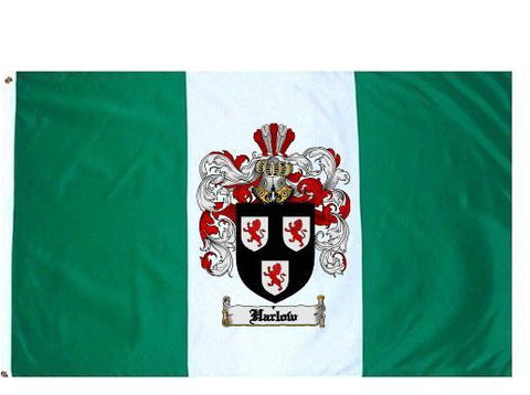 Harlow family crest coat of arms flag