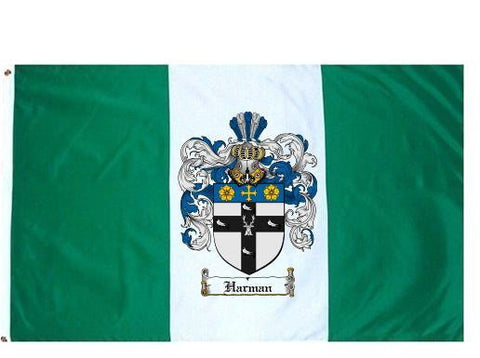 Harman family crest coat of arms flag