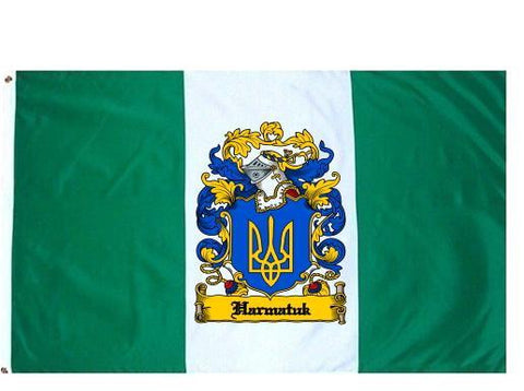 Harmatuk family crest coat of arms flag