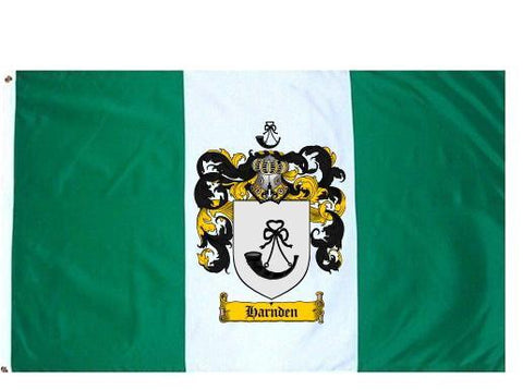 Harnden family crest coat of arms flag