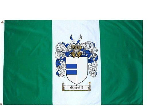 Harrill family crest coat of arms flag