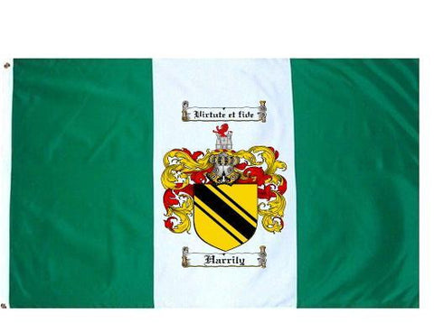 Harrily family crest coat of arms flag