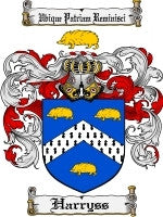 Harryss coat of arms family crest download