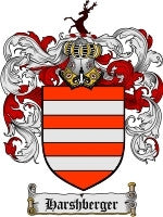 Harshberger coat of arms family crest download